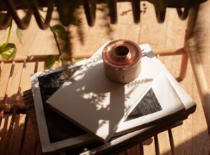 LANGE Aromatherapy Oil Diffuser Copper Travertine