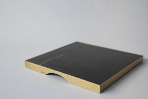 ASAWA Square Black Serving Tray