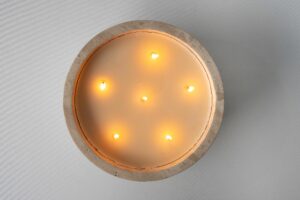 ZIYA Stone Candle Travertine Large