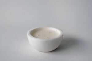 ZIYA Stone Candle White Marble Midi